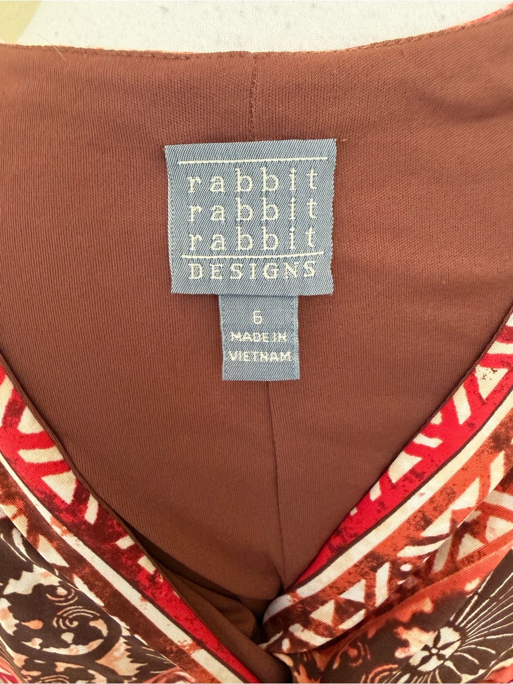 Y2K Rabbit Rabbit Rabbit boho style jersey knit dress - Picture 5 of 5